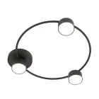 Emibig Plafonnier Lucio Acier Noir | Convient pour 3x GX53 - Max 12W