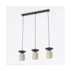 Emibig Suspension Luminaire Ego Acier Brun | Convient pour 3x E14 - Max 10W