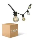 D'Lite LED Guirlande lumineuse Sparkl 15m 4W 250lm - 827 Blanc Très Chaud | IP44 - 5x Connectable