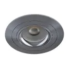 Noxion Encastré Spot Logic MR16 Inclinable Gris | 92mm - Diamètre 80mm - IP20 - incl. GU10 Culot 