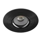 Noxion Encastré Spot Logic MR16 Inclinable Noir | 92mm - Diamètre 80mm - IP20 - incl. GU10 Culot 