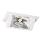 Downlight LED Wallwasher Wally Moyen Blanc 27W 3850lm 78x100D - 840 Blanc Froid - 238x145mm