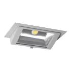 Downlight LED Wallwasher Wally Maxi Gris 46W 6400lm 70x75D - 840 Blanc Froid - 238x145mm