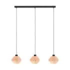 Eglo Suspension Luminaire Midsumer Acier Noir | IP20 - Convient pour 3x E27 