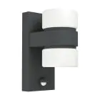 Eglo Applique Murale Atollari Aluminium Anthracite Up & Down 4W 360lm - 830 Blanc Chaud | IP44