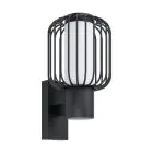Eglo Applique Murale Ravello Acier Noir | IP44 - Convient pour 1x E27