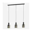 Eglo Suspension Luminaire Gorosiba Acier Noir | IP20 - Convient pour 3x E27 