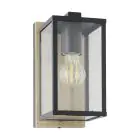 Eglo Applique Murale Budrone Acier Noir | IP44 - Convient pour 1x E27