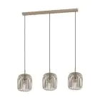Eglo Suspension Luminaire Romazzina Acier Poncé | IP20 - Convient pour 3x E27 
