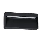 Eglo Applique Murale Maruggio Aluminium Noir 4W 520lm - 830-840-850-865 CCT | IP65