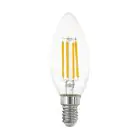 Eglo LED Bougie E14 Filament Claire 2.2W 470lm - 830 Blanc Chaud | Équivalent 40W