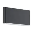 Eglo Applique Murale Grutti Aluminium Anthracite 5W 630lm - 830-840-865 CCT | IP65
