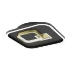 Eglo Mur et Plafonnier Tiriolo Acier Noir Dorée 16.2W 2100lm - 840 Blanc Froid | IP20 