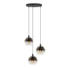 Eglo Suspension Luminaire Ariscani 1 Acier Noir | Convient pour 3x E27