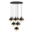 Eglo Suspension Luminaire Ariscani 1 Acier Noir | Convient pour 10x E27