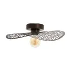 Eglo Plafonnier Swaby Acier Bronze | IP20 - Convient pour 1x E27 